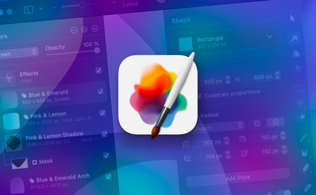 macOS • Pixelmator Pro ne se contente plus des images