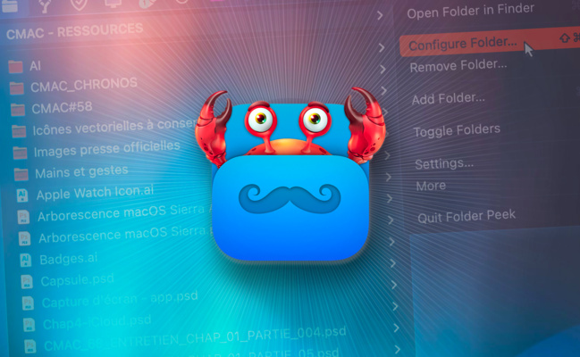 macOS • Retrouvez tous vos dossiers préférés à portée de clic dans la barre des menus