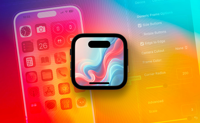 macOS • Créez des montages d’iPhone, de Mac et d’Apple Watch avec Framous