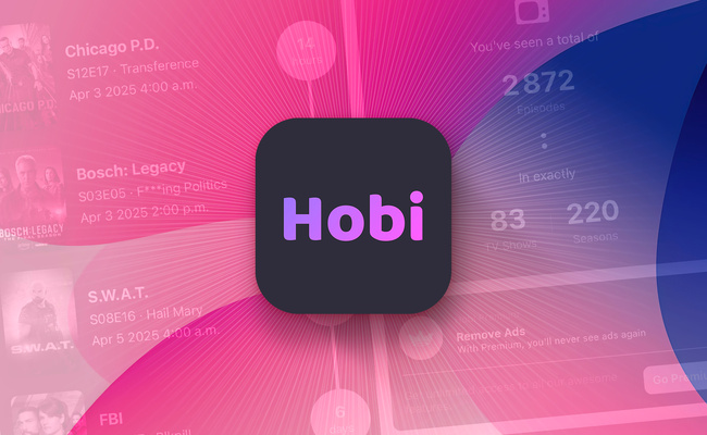 iOS • Hobi, une application pour suivre sans ses séries TV favorites se tromper